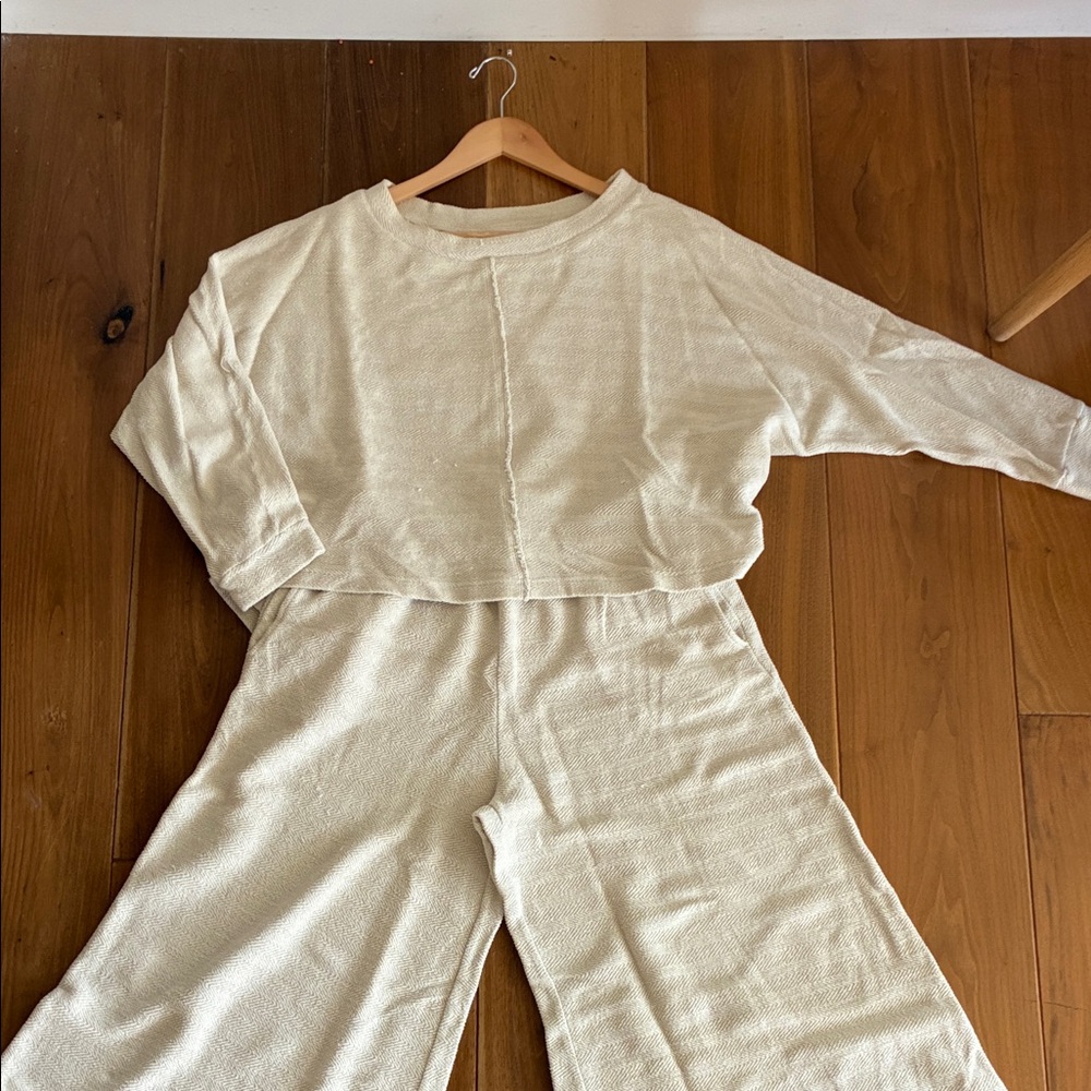 Free People Cream Trina set